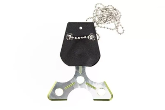 Shuriken náhrdelník/prsten - zelený