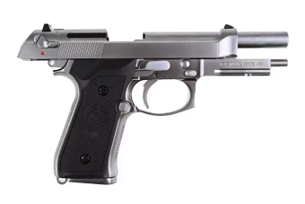 Réplica de pistola M9A1 v.2 (Caja LED) - plata