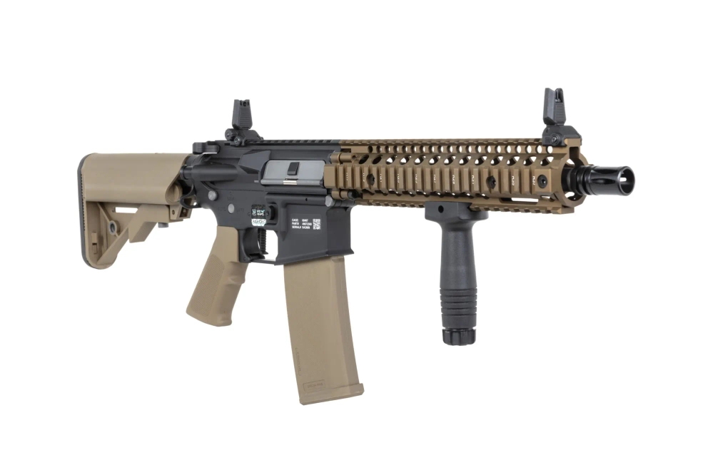 Specna Arms Daniel Defense® MK18 SA-P19 Prime™ Aster II ETU airsoft Carabina con motor brushless Chaos Bronze de un solo disparo