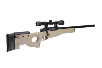 Fusil de airsoft rifle de francotirador MB01 con visor - bronceado