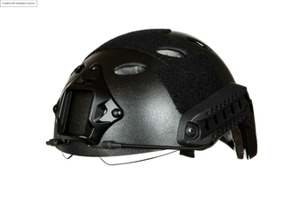 Replika Hełmu X-Shield PJ z goglami - Czarny