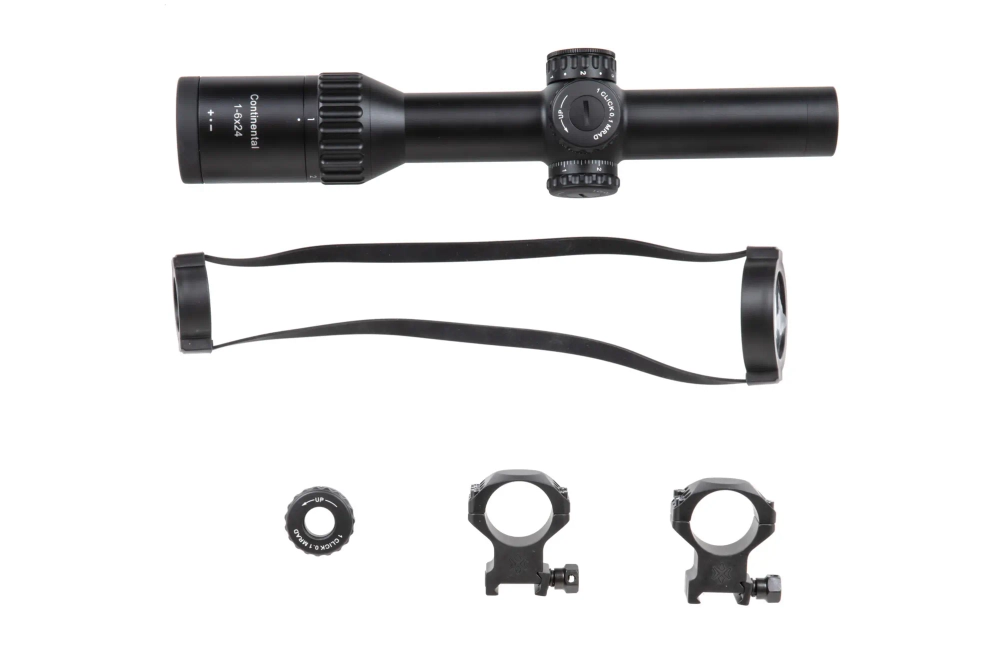 LPVO Vector Optics CONTINENTAL X6 1-6X24 spotting scope Zwart