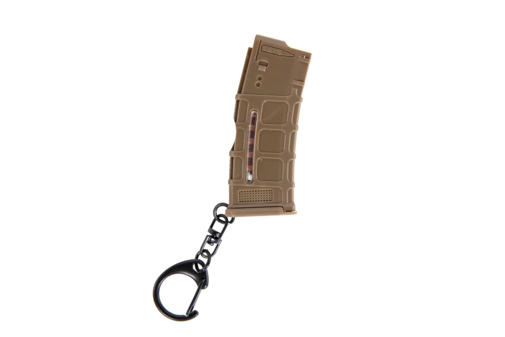 Porte-clés Wosport en forme de chargeur pour M4/M16 Tan