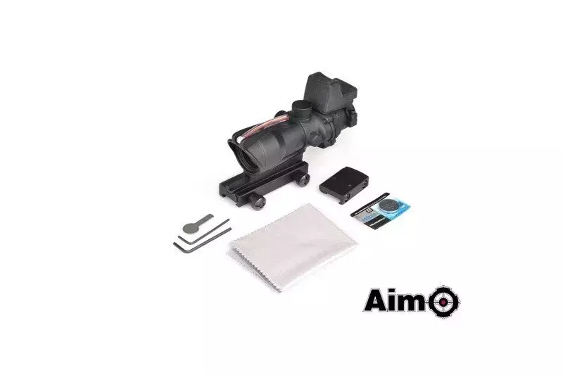 4X32C ACOG (Fibre Optics Illumination + RMR Sight) Replica - Black