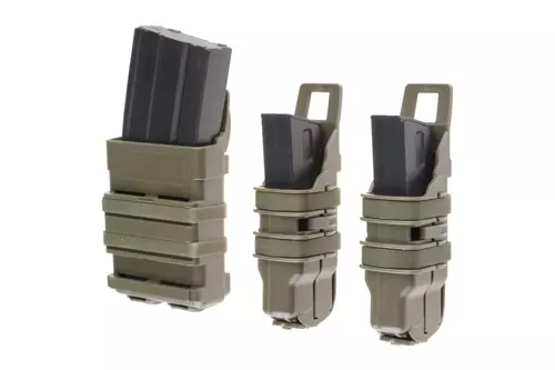 Set of Open III (2 XS + 1 M) Pistol + 5.56 Magazine Pouches - Olive Drab