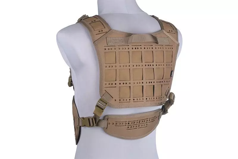 Gilet tactique Découpe laser dynamique - bronzage