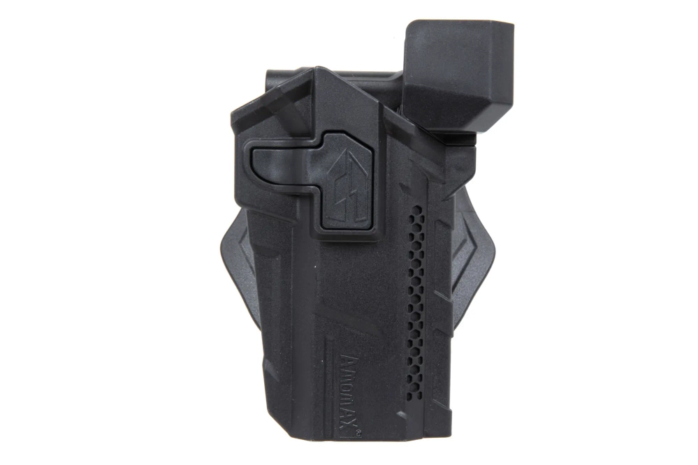 Funda Amomax para réplicas Hi-Capa con óptica (diestros) Negro