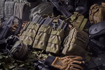 Triple Open I Pouch for AK/M4/G36 Magazines - Olive Drab