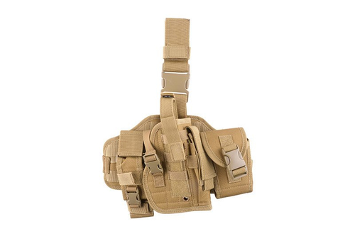 Panneau de cuisse modulaire avec holster - tan