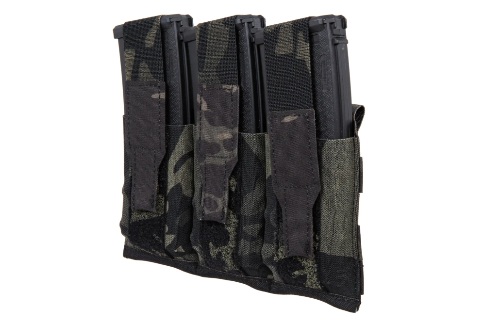 Triple magazine loader with flap Wosport MC Black
