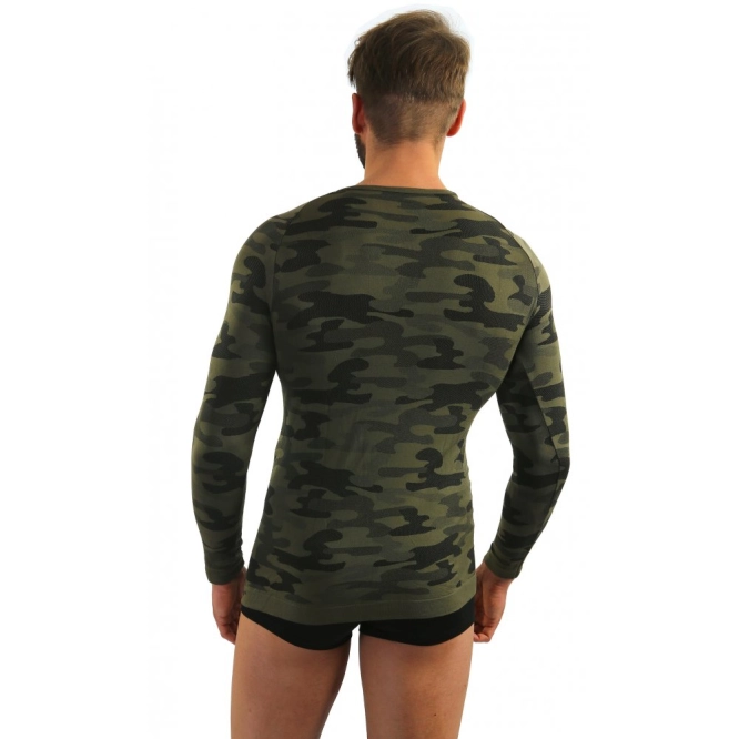 Sesto Senso Thermo Active Moro T-shirt lange mouwen Khaki