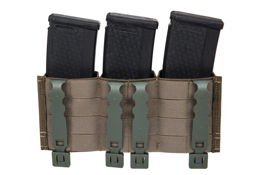 Driedubbele open magazijnlader voor 7,62 mm Wosport Ranger Groen