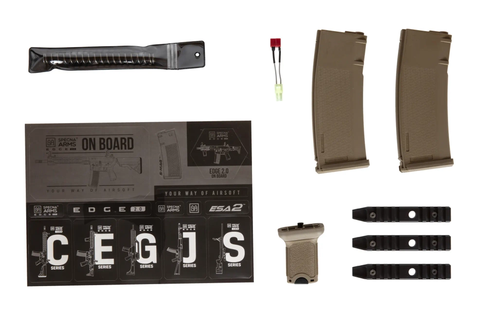 Replika karabinka SA-E09-RH EDGE 2.0™ Heavy Ops Stock - Half Tan