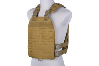 Chaleco plate carrier cortado a láser - bronceado