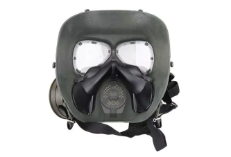 Sweat prevent mist fan mask - olive drab
