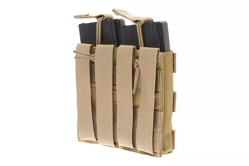 Double Open Top Pouch for M4/M16 Magazines - Khaki