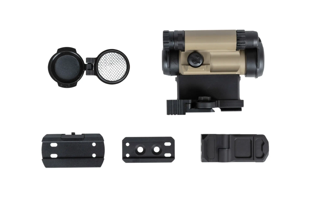 JJ Airsoft M5 red dotavec 3 supports Tan