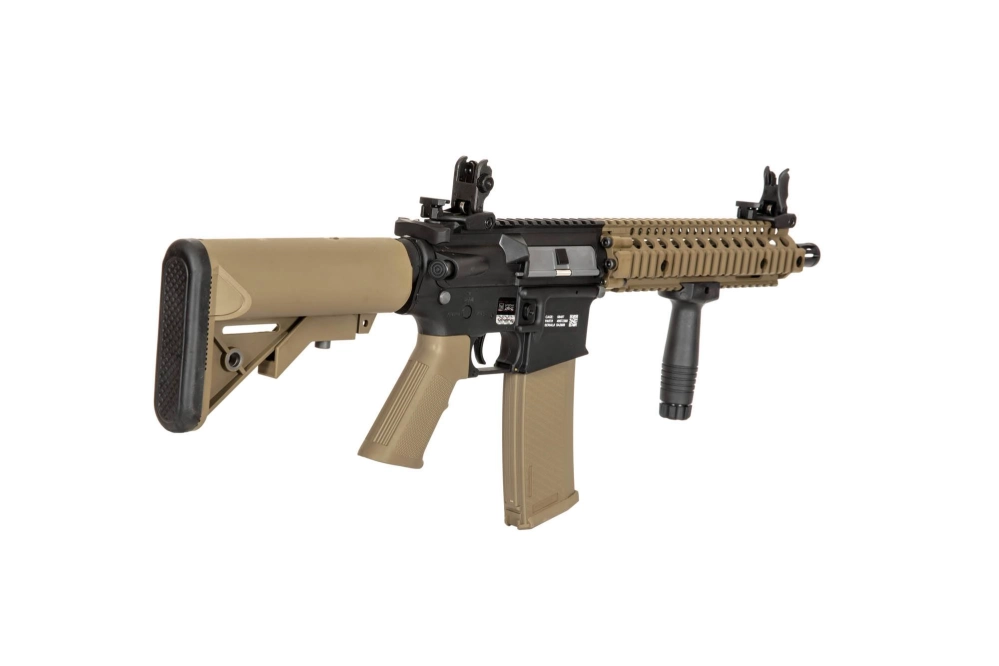 El fusil de airsoft Daniel Defense® MK18 SA-C19 CORE™ X-ASR™- Half-tan