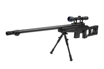 Airsoft pušky odstřelovací puška MB4409D - s dalekohledem a dvojnožkou