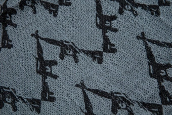 Chusta typu Shemagh - szara