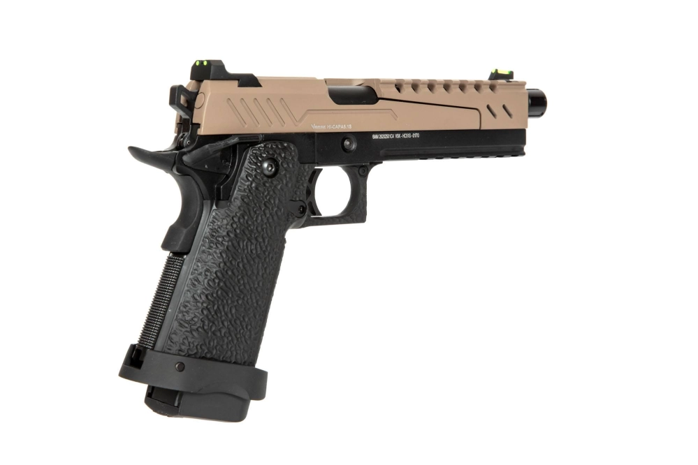 Replika pistoletu Hi-capa 5.1 Split Slide - tan / czarna