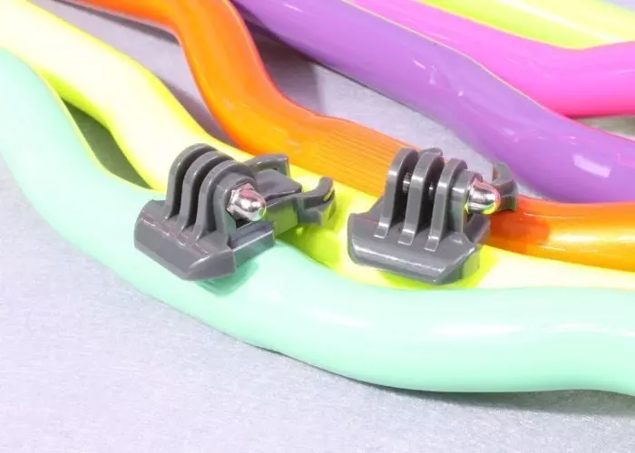 Zestaw klamer do kamer typu GoPro HD HR 3/2 QD Buckle Surface - szary