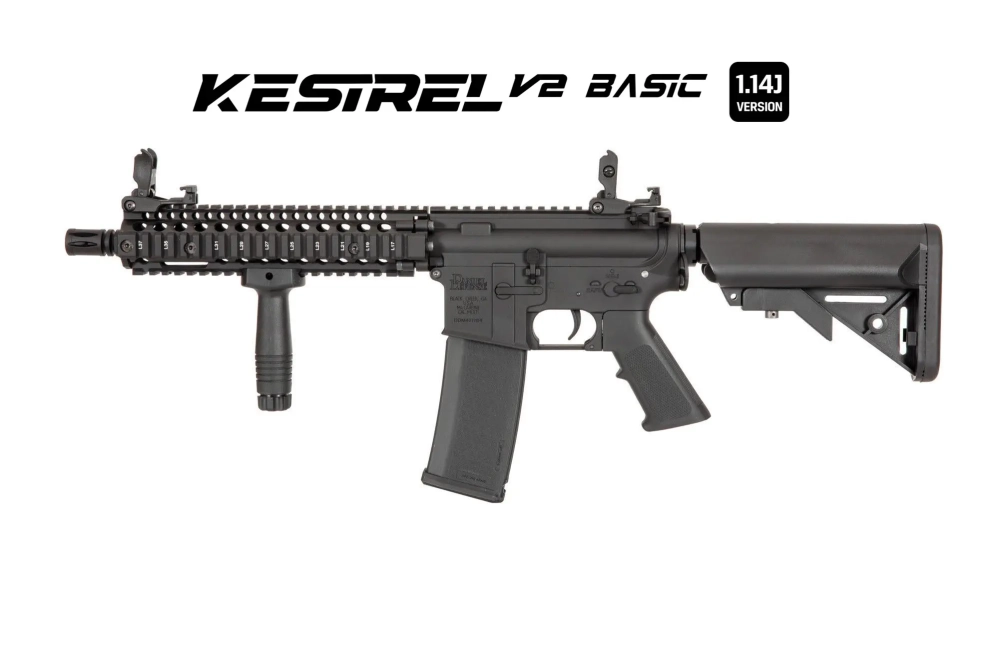 Specna Arms Daniel Defense® MK18 SA-E19 EDGE™ Kestrel™ ETU 1.14 J ASG Karabijn Zwart