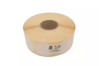 Samolepky na disky 40 mm - 2000 ks. - bílá