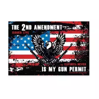 Prostokątny Magnes - MY GUN PERMIT