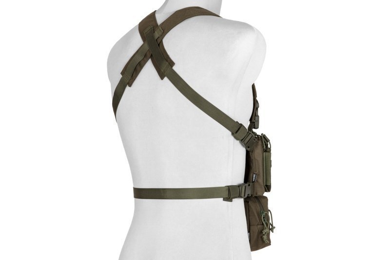 Rychlá vesta Chest rig II PLUS - olivově zelená