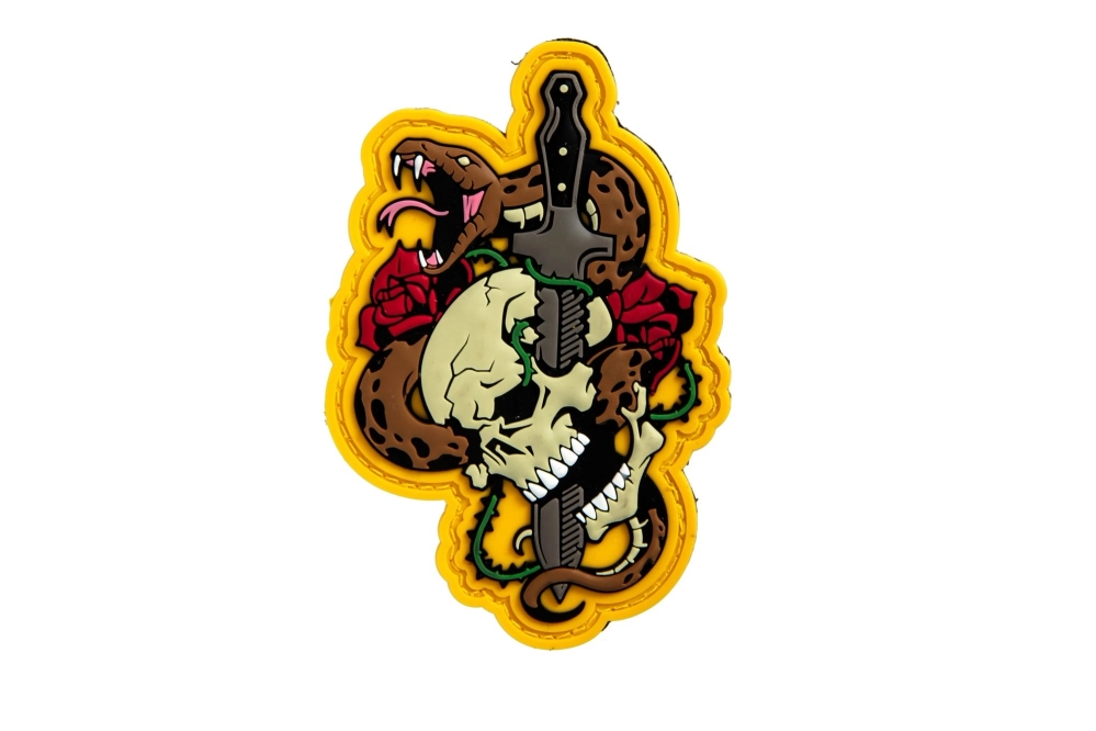 Naszywka SKULL SNAKE - full color