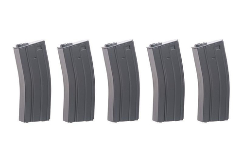 Juego de 5 magasynks mid-cap para 70 balas para M4/M16 - gris