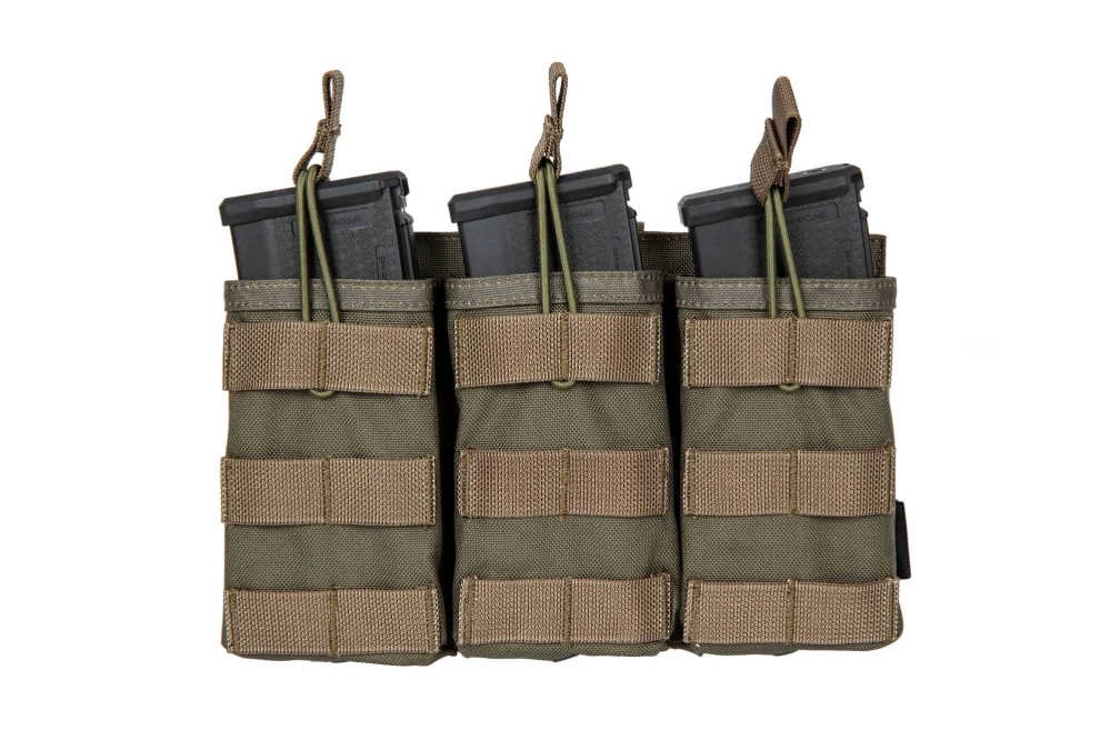 Bolsa triple universal en cargadores - Verde Ranger