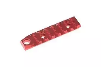 Rail RIS 7 emplacements avec QD pour Mlok/Keymod - rouge