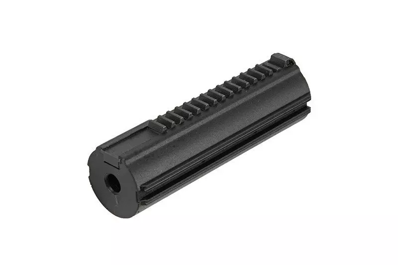 Reinforced piston with 15 steel teeth