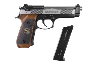 Replika pistole Samurai Edge Standard V2. M9 Full Auto - černá/stříbrná