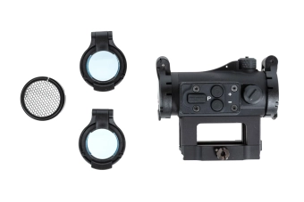 Kolimator ZV-1 JJ Airsoft z wysokim/niskim montażem QD Czarny