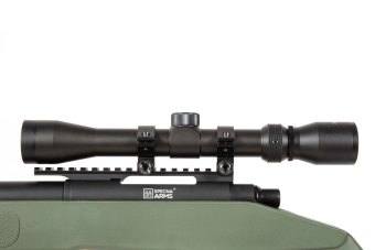 Airsoft pušky puškohled a dvojnožka SA-S02 CORE™ - olivově zelená