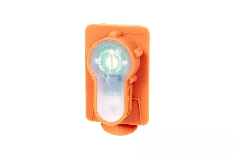 Marqueur électronique Lightbuck Card Button - orange (lumière verte)