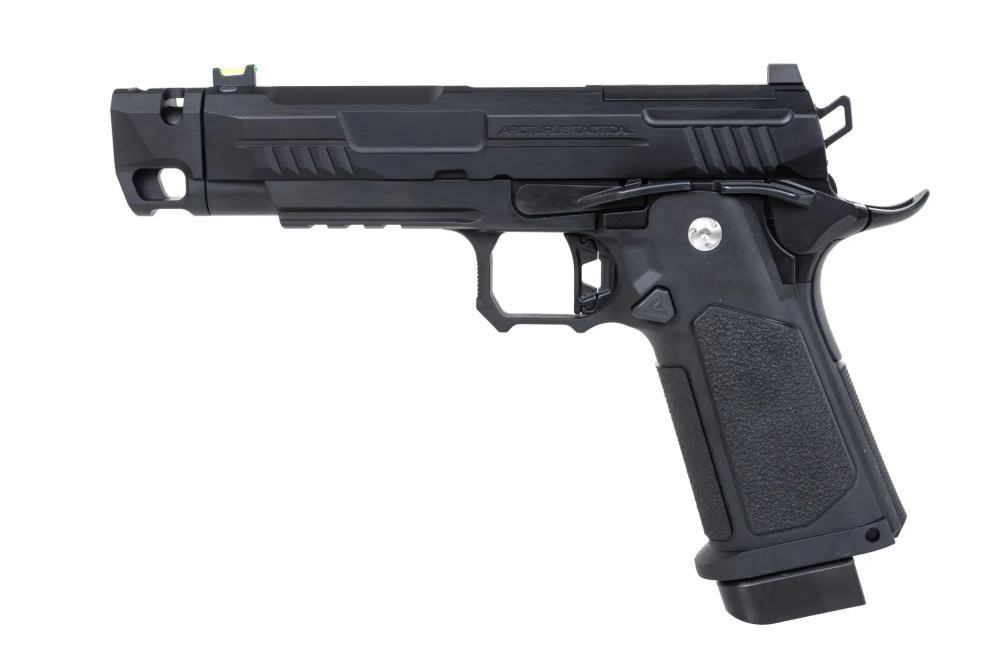 Arcturus Vanguard 4,3" Hi-Capa GBB Optics Ready airsoft pistole s kompenzátorem černá