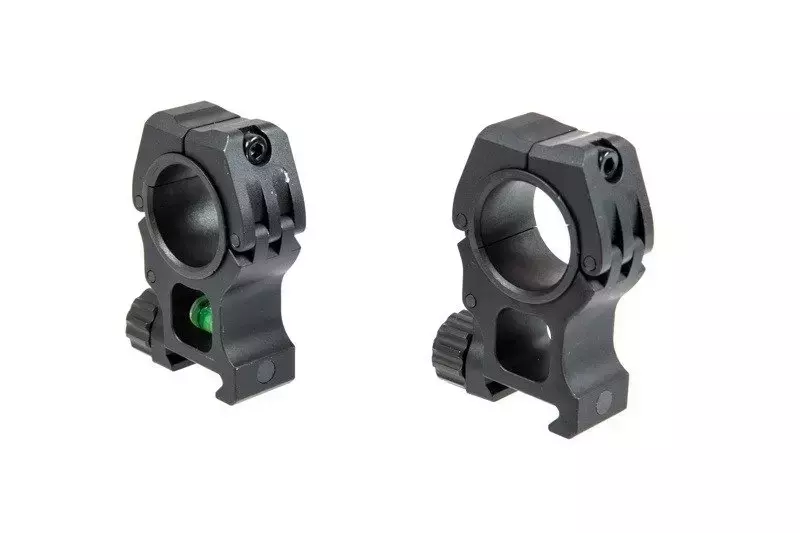 M10 25.4–30mm Scope Mount with Level - Black