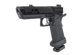 Pistola airsoft SRC Dark Viper DUAL POWER con funda de transporte y cargador de CO2 Negro 