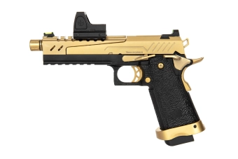 Pistolet airsoft Hi-capa 5.1 Split Slide - Noir/Or (avec organe de viséeBDS)