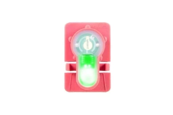 Elektronická značka Lightbuck RIS - růžová (zelené světlo)