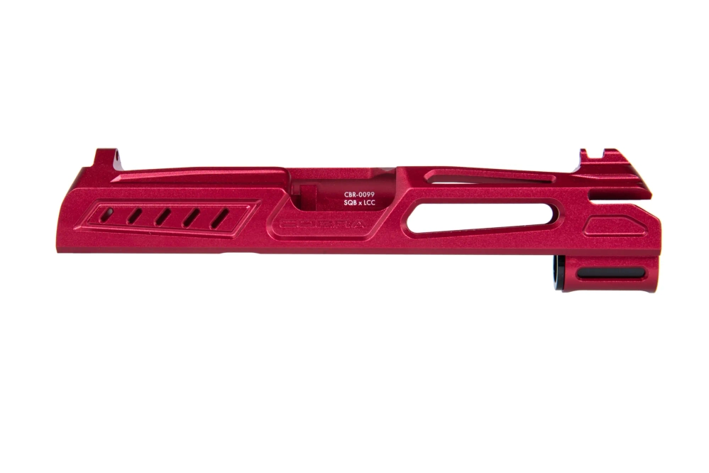 LA Capa Customs x SpeedQB COBRA hliníkový zámek pro TM Hi-Capa replica 4.3 Red