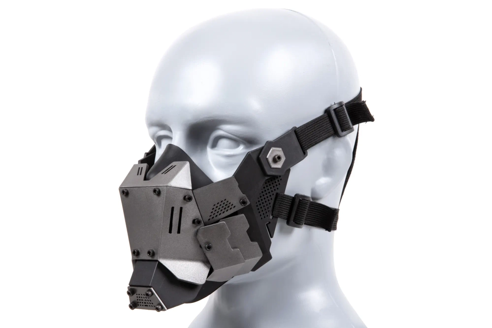 Cyberpunk Commandant masker - Zwart