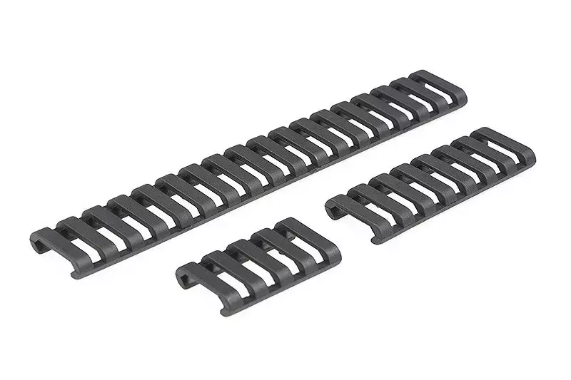 Set of RIS rail covering panels - black