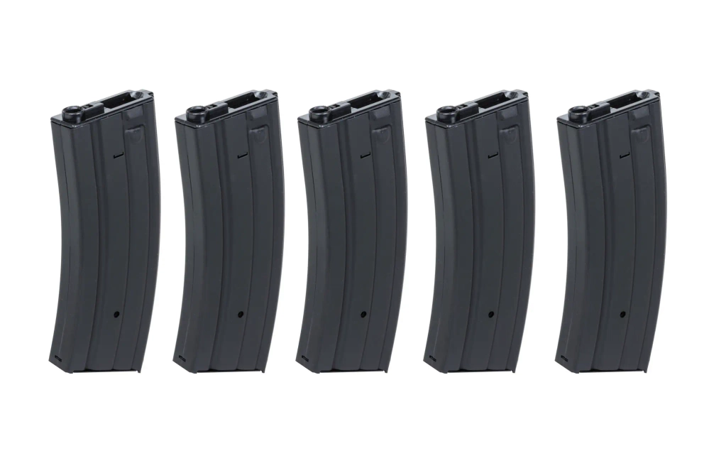 Jeu de 5 chargeurs métalliques 300 billes Specna Arms Noir