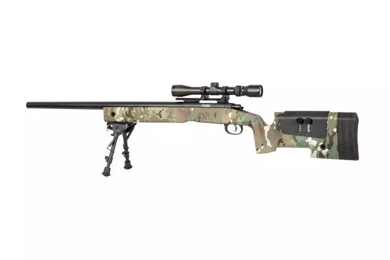 Fusil de airsoft escopeta selectora SA-S02 CORE™ de alta velocidad con visor y bípode - MC