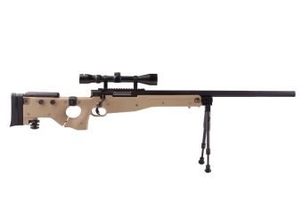 Réplique de fusil de précision MB08D - avec lunette et bipied -tan 